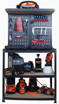 Prostormer Workbench, 31.5 inch Multipurpose Garage Work Bench Table with Peg Board Hook Kit for Home, Garage, and DIY Projects