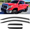 Window Visors Rain Guards for 2007-2021 Toyota Tundra Extended Cabs, Out-Channel Window Vent Wind Deflectors Visors Shades for 07-21 Tundra Double Cab