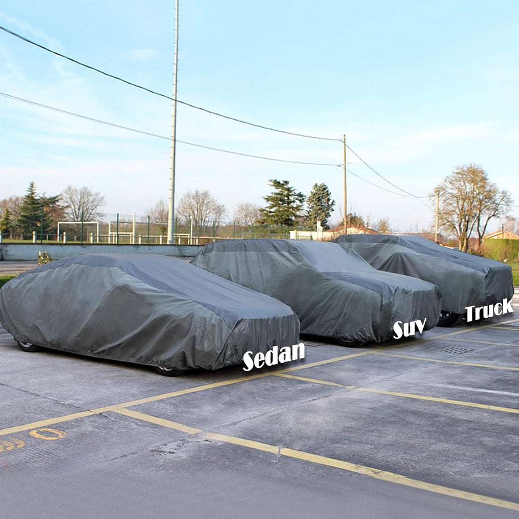 XCAR Ultra Light Waterproof Car Cover for Automobiles All Weather Protection, Windproof & Breathable, Fits Sedan Up to 160"