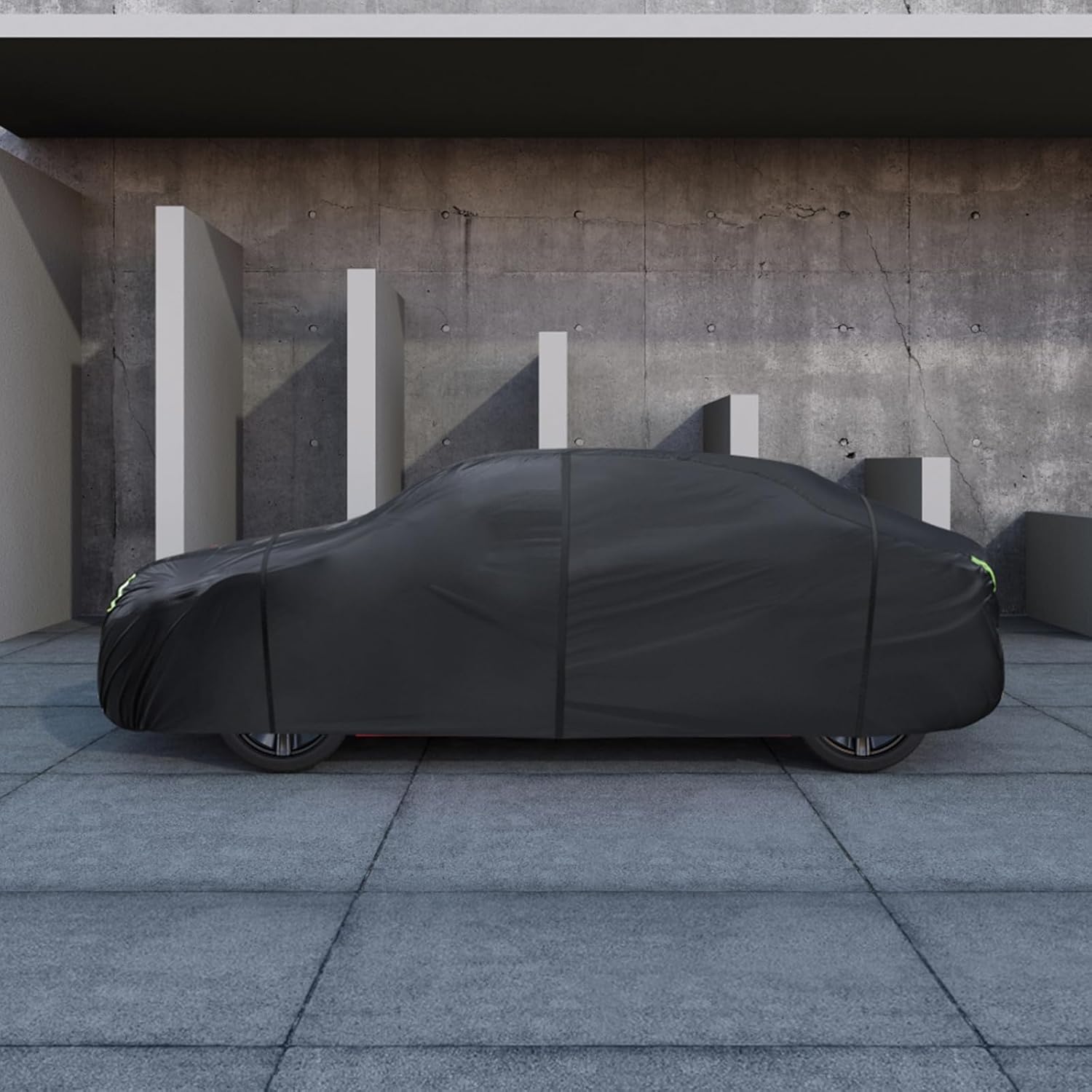 6 Layers Car Cover Custom Fit for 1998-2025 Porsche 911 (991/992/996/997 Series) Carrera 4S/Turbo/Carrera, Waterproof All Weather Rain Sun Protector with Door Zipper