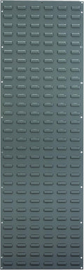 Akro-Mils 30118 Heavy Duty Wall Mount Garage Storage Steel Louvered Panel | Wall Storage Bin Hanging Organizer System for AkroBins, 18-Inch W x 61-Inch H, Grey, Single