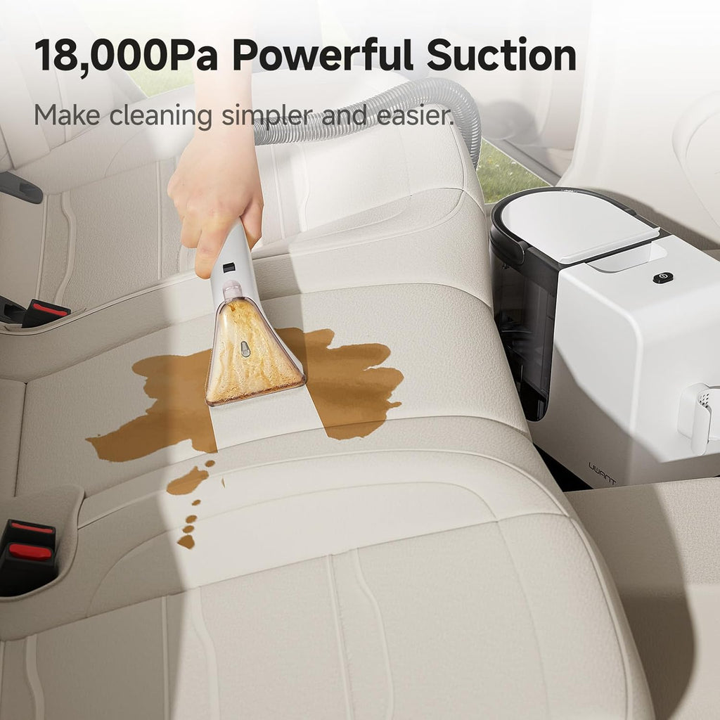 uwant Portable Carpet Cleaner 18Kpa Powerful Suction Spot Upholstery Cleaner for Deep Cleaning Self-Cleaning Carpet Cleaner Machine with Exclusive Specialty Tools (Pro 18Kpa)