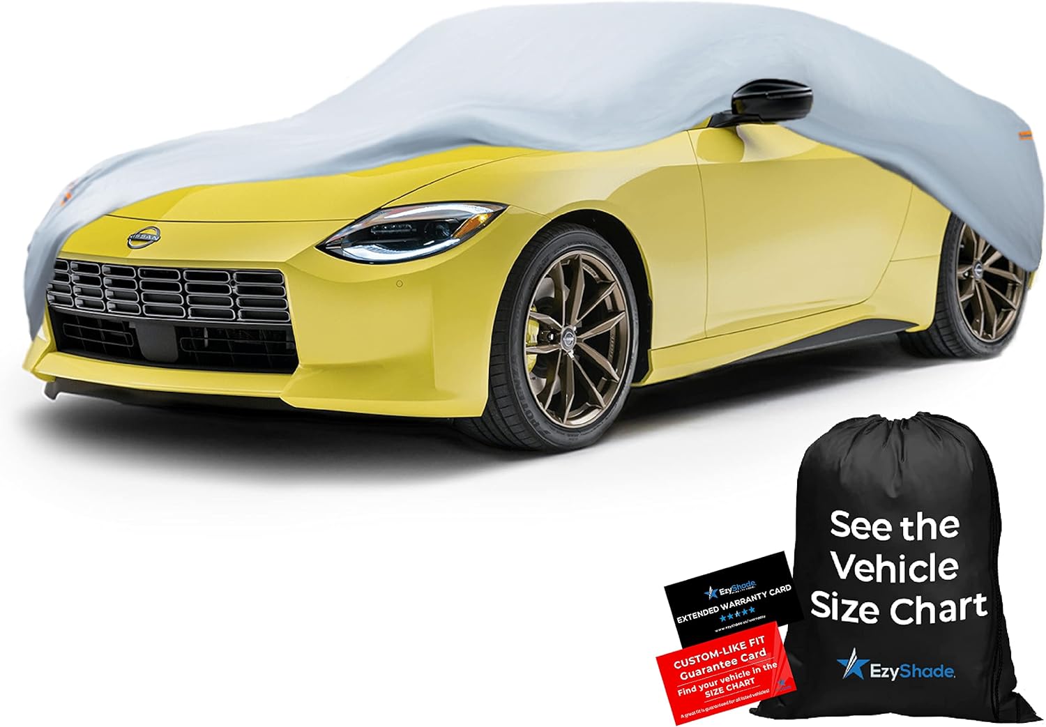 EzyShade 10-Layer Waterproof Sports Car Cover. See Vehicle Size-Chart for Accurate Fit. All Weather Full Outdoor Covers. Miata Porsche SLK Z3 Z4 Classic Cars. Sun Snow Rain. Size C1 (See SizeChart)