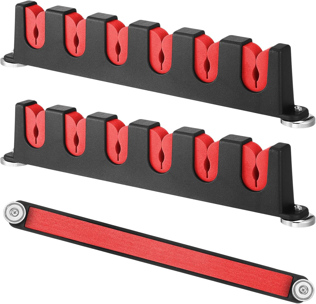 2 Pcs Magnetic Fishing Rod Holder for Car Fishing Pole Rack Vertical Rod Storage Holders for Truck Bed Boat Wall Garage Door