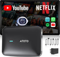 Wireless Ai Box CarPlay Adapter with OBD2 Scanner, Car Video Streaming Plug & Play Carplay Box for iPhone & Android Auto with Ai ChatGPT, Supports YouTube, Netfilx, Dual WiFi, CB4B Upgraded
