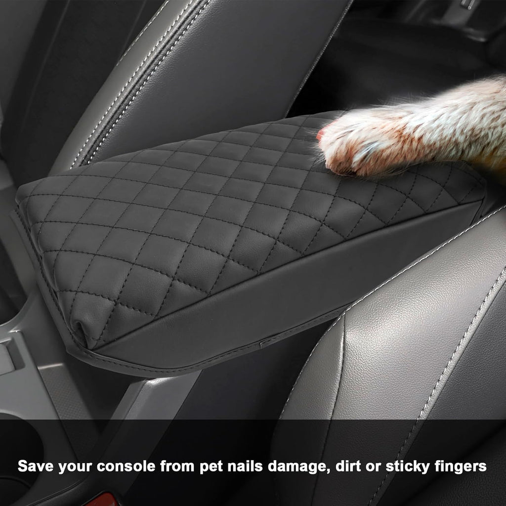 SXCY for 2024 2025 Crosstrek Armrest Cover (Thickened) for Subaru Crosstrek 2025 Accessories 2024 2025 Crosstrek Center Console Cover 2025 Crosstrek Middle Console Cover (Checked Pattern)