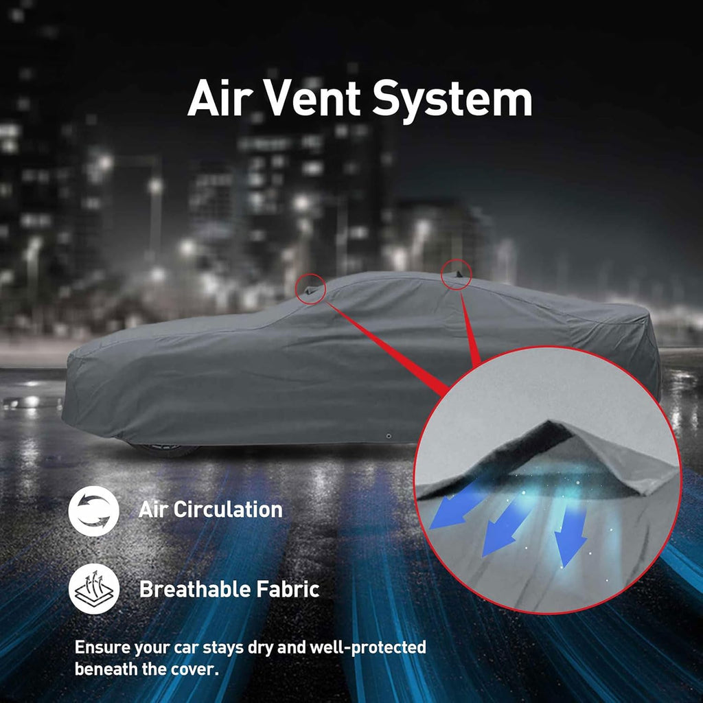 DaShield Ultimum Series Cadillac ATS 2013-2019 Sedan All Weather Protection Semi Custom Fit Dust, Sun, Snow, Rain Protection Indoor Outdoor
