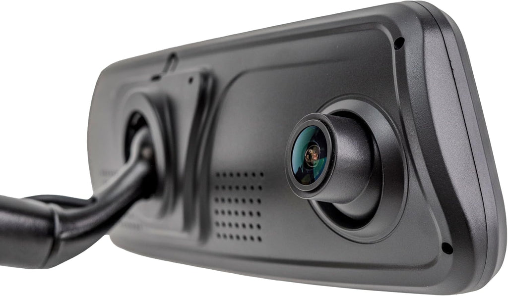 Brandmotion FullVUE Mirror and Camera System FVMR-1100 | Front Dash Cam and Rear View Camera Always On | Recording | Touch Screen Mirror | Lux Night Vision | G-Shock Sensor | Reverse Backup