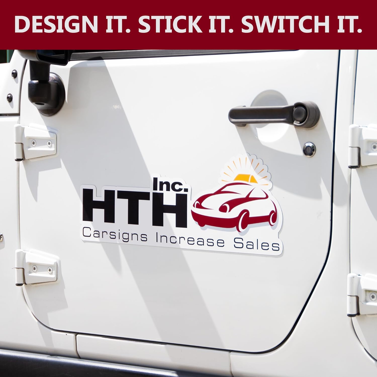 Custom Car Magnet Signs For Businesses - Personalized Car Magnets for Advertising and Vehicle Promotion - Advertising Magnets For Cars Door - Professionally Printed - Choose Your Text & Logo
