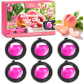 Car Air Freshener Vent Clips, Peach Scent, 6 Pack, Long Lasting Scent Up to 180 Days, Car Fresheners for Women, Car Vent Clip for Men