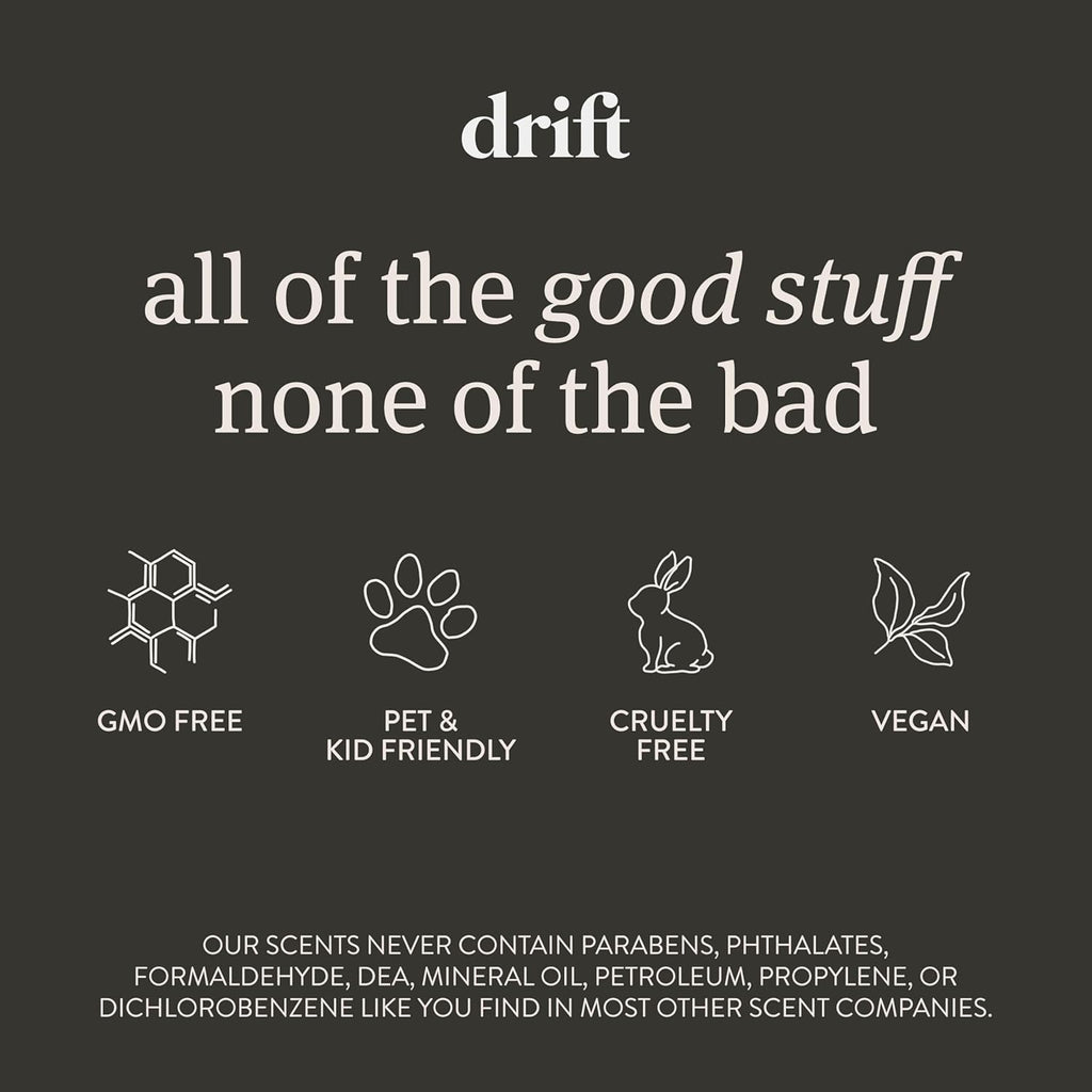 Drift Car Air Freshener Starter Kit - Wooden Deodorizer - Vehicle Odor Remover - Auto Scent Diffuser - Long-Lasting Car Freshening - Amber 3 Pack - CLIP INCLUDED