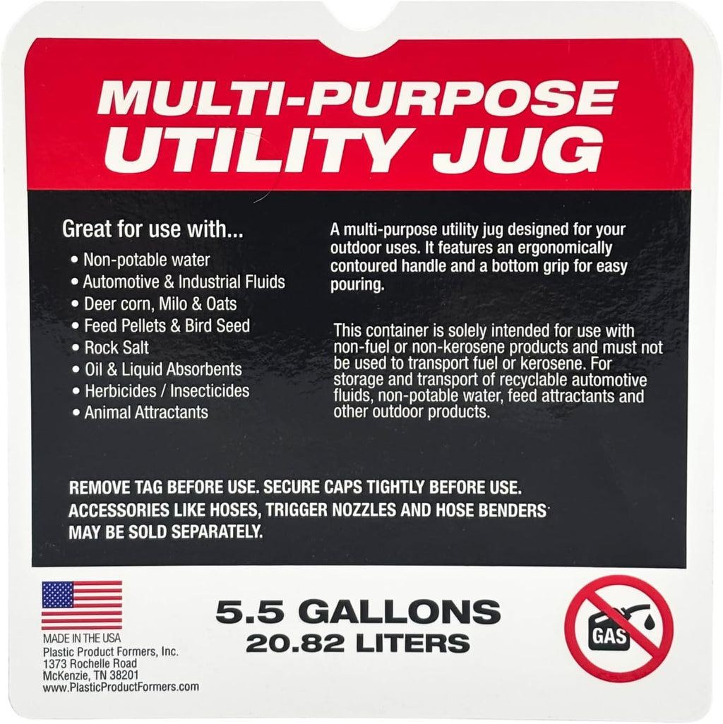 VP Racing Utility Container 5.5 Gallon - 2 Pack With 2 Deluxe Hoses and a Get Bent Hose Bender (V-Twin, 2 Pack)