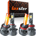 LUXSTER Punisher 80,000LM H11 9005 LED Bulbs Combo, Ultra-Bright TalonLED Chips, Easy Plug-N-Play Installation, 6000K Pure White, IP68 Waterproof, Pack of 4