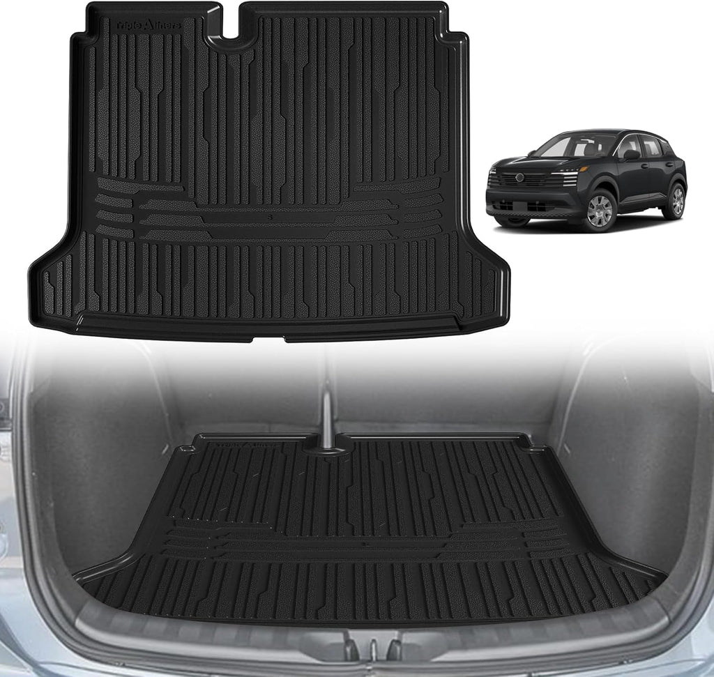 TripleAliners Trunk Mat All Weather Liners Compatible with 2025 Nissan Kicks Interior Accessories Custom Fit Anti-Slip TPE Full Coverage Protection Rear Trunk Floor Mat (S Trim Level ONLY)