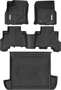 YITAMOTOR Floor Mats & Cargo Liner Set Fit for Toyota 4Runner 2024, Custom Fit TPE All-Weather Floor Liners 2013-2024 Toyota 4Runner 5 Passenger Model w/o Sliding Rear Tray, Black