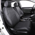 EKR Accord Car Seat Covers Custom for Honda Accord 2013-2016 LX,EX,EX-L,Sport,Touring,Sport SE & 2017 LX,Reat Row W/Solid Backrest,Seat Cover Full Set,Car Seat Protector-Leather(Black)