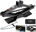 Car Jack Kit Scissor Jack for Car-2Ton(4409lbs),Portable Jack Tire Change Kit Deal for SUV Auto with Crank Handle,Heavy Duty Steel,Black