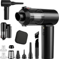 90° Foldable Car Vacuum Portable Cordless 16000PA, 4-in-1 Mini Vacuum Cleaner with Brushless Motor, Handheld Vacuum Cordless Blower/Pump for Car, Home,Office