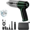 Vortix Smart Car Vacuum/Air Blower,Vortix Electric Air Duster & Vacuum,12000pa High Power Brushless Motor Wireless Handheld Car Vacuum Cleaner with Washable Filter & Storage Bag (Green)