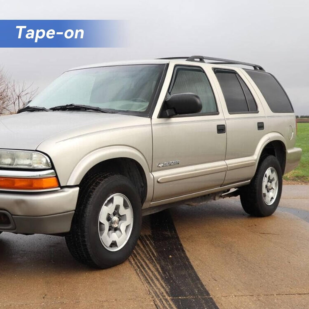 Window Visors Rain Guards Shield for 1995-2005 Chevy S10 Blazer/GMC S15 Jimmy, Out-Channel Window Vent Wind Deflectors Visors Shades for 1998-2001 GMC Envoy, 1996-2001 Oldsmobile Bravada