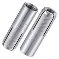 Wensilon(20 pcs) 1/2"-13 Premium Stainless Steel Drop in Anchors Assortment, Knurled Drop-in-Anchor for Solid Concrete, Internal Forced Expansion Screw Bolts