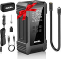 NW08 Tire Inflator Portable Air Compressor for Heavy-duty Vehicle, Dual Cylinder Cordless Air Pump for Car Tires with 12000mAh Battery Capacity, 4× Faster 150PSI Car Tire Pump for SUV, Truck, Pickup