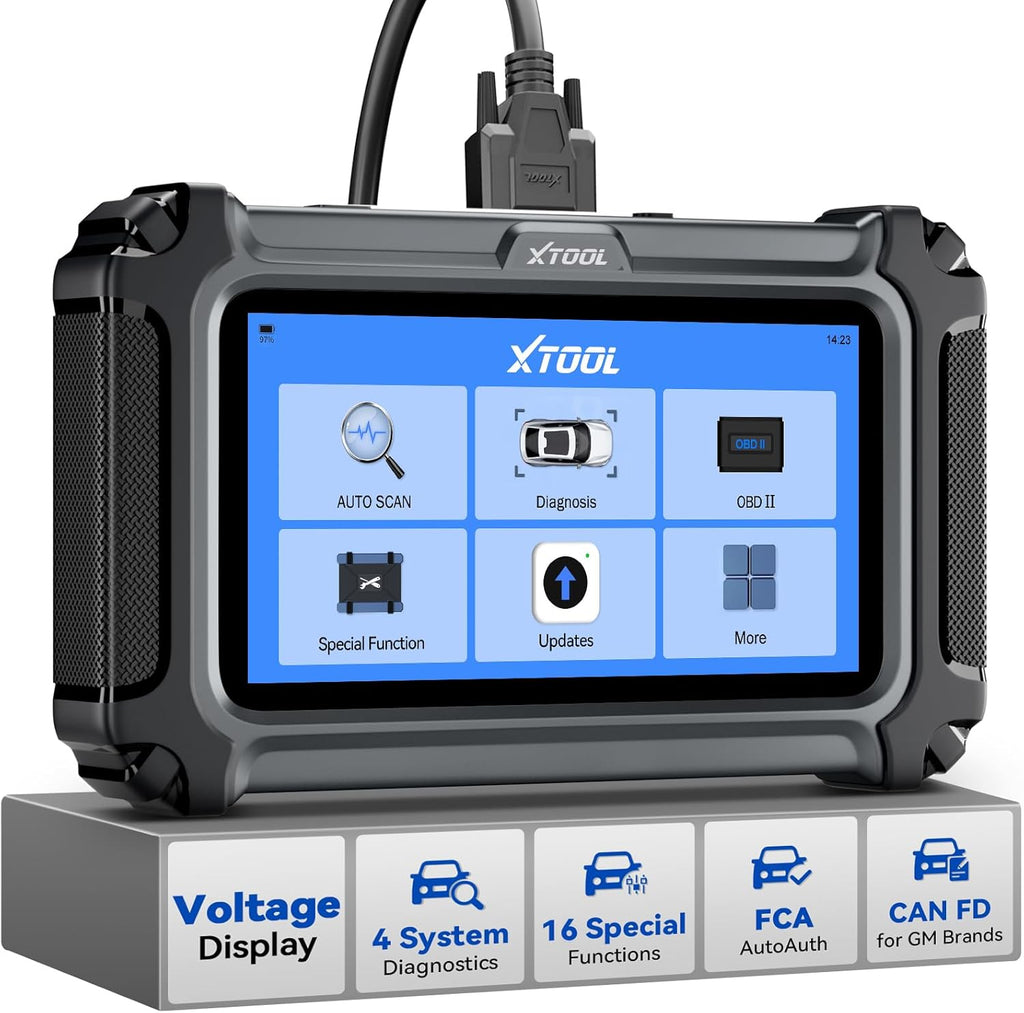 XTOOL D5S OBD2 Scanner - 2025 Code Reader for Cars & Trucks with 16 Resets, Crank Sensor Relearn, Throttle Relearn, EPB, FCA AutoAuth, CAN FD for GM, Engine ABS SRS Transmission Car Diagnostic Tool