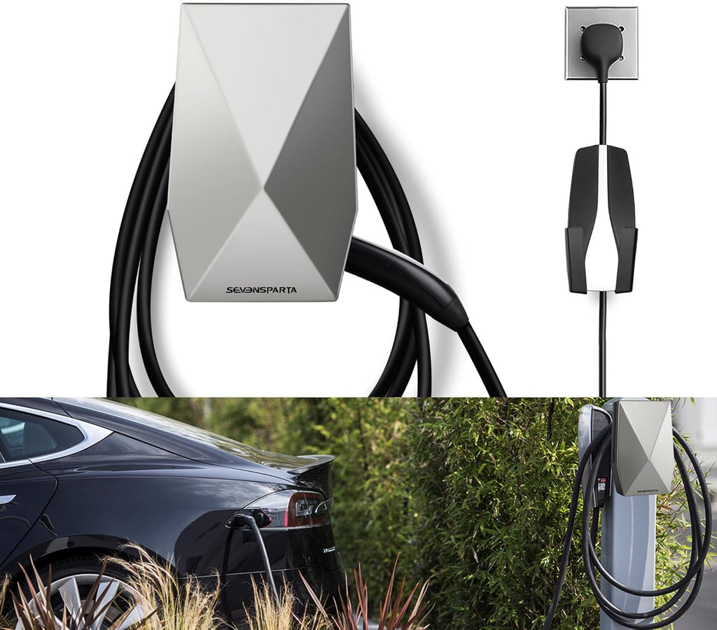 Upgraded Aluminum Charging Cable Holder with Chassis Bracket Compatible with Tesla Cybertruck Model 3 Model Y Model X Model S Charger Cable Organizer Accessories for Wall Connector,Improved Slot