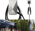 Upgraded Aluminum Charging Cable Holder with Chassis Bracket Compatible with Tesla Cybertruck Model 3 Model Y Model X Model S Charger Cable Organizer Accessories for Wall Connector,Improved Slot