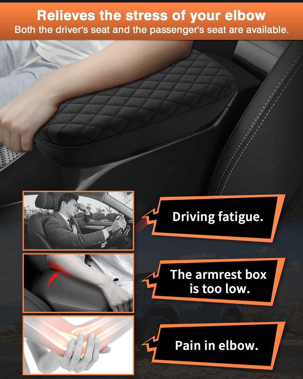 Shademax Custom for 2024 2025 2026 Chevy Trax Center Console Cover Armrest Cover for Chevrolet Trax LS/1RS/LT/2RS/ACTIV, Arm Rest Cushion Pad Leather Middle Console Lid Protector Trax Accessories