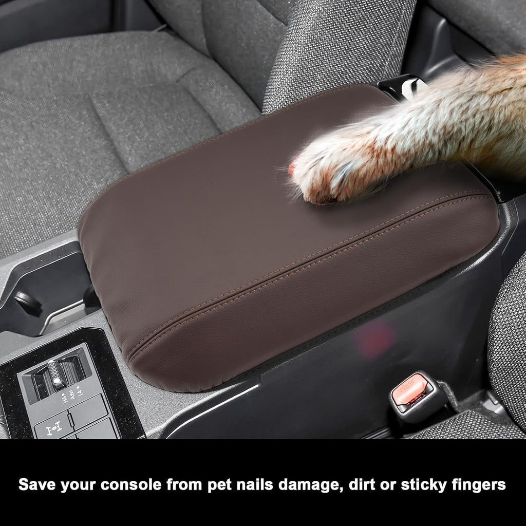 SXCY for 2024 2025 Land Cruiser Armrest Cover for Toyota Land Cruiser 2025 Center Console Cover 2024 2025 Land Cruiser Center Console Cover for 2025 Land Cruiser (Tan Line (Thin))