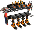 Power Tool Organizer for Garage Organization,Drill Holder Wall Mount for Tool Stoarge, Tool Organizers and Garage Storage Shelves for Charging.Heavy Duty With 4 Holders