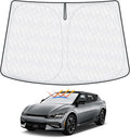 5-Layer Lighttight Windshield Sun Shade Fits for Kia EV6 2022-2024 2025 2026 Foldable Sun Shade for EV6 Accessories Car Front Window Sunshade Sun Visor