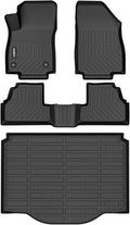 GINOWY-Floor Mats & Cargo Liner for Chevy Trax 2014-2023 & Buick Encore 2013-2023(Not for GX) TPE All Weather Trax Car Mats, Non-Slip Trunk Mat Waterproof Trax Floor Liners Accessories Black
