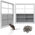 NeatiEase Upgraded Shed Windows 2 Pack, 24" x 24" Windows with Tempered Glass and Stainless Steel Screen for Shed, Chicken Coop, Playhouse, Household, Garage(White)