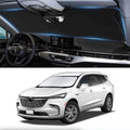 Custom fit Enclave Windshield Sunshade for 2018-2024 2025 Buick Enclave Accessories 2-Layer Front Window Shades Cover for Windshield Sun Visor Screen Protector 210T Reflective Blocks UV Rays