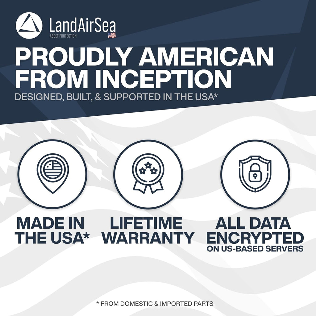 LandAirSea Overdrive GPS Tracker — Extended Life Battery, Magnetic, and Waterproof. Commercial GPS Tracker for Vehicles, Trailers, Equipment, and Assets. Real-Time Global Tracking.