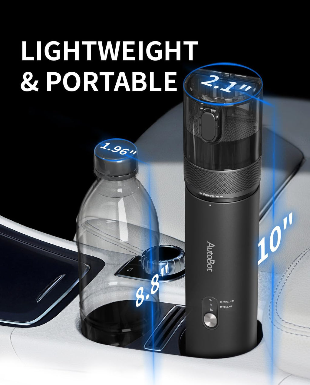 Car Vacuum, Handheld Vacuum Cleaner Blow & Suction 2 in 1, 20000PA High Power Car Vacuum Portable Cordless, Portable Vacuum for Car, 70 Mins Runtime, 3.5H Type-C Fast Charge, Home, Keyboard Cleaning