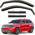 in-Channel Window Rain Guards Fit for Jeep Grand Cherokee(Limited) 2011-2021 Extra Durable Window Visors Window Deflectors Vent Visors Vent Shades Car Accessories-4 pcs 2-Q18