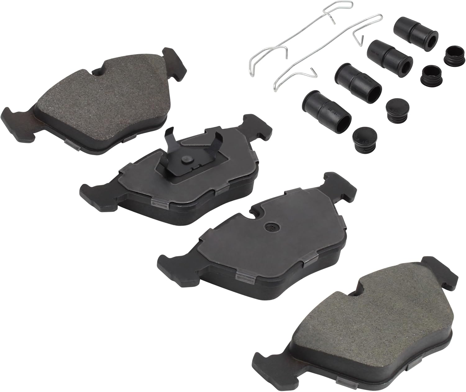 Premium Semi-Metallic Front Brake Pads (1001-0394AM) Compatible with 1986-2003 BMW/Jaguar (525i/530i/535i/540i/735i/735iL/740i/740iL/750iL/L7/M3/M5/Vanden Plas/XJ12/XJ8/XJR/XKR/Z3)