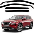 in Channel Rain Guards for 2021 2022 2023 2024 Nissan Rogue S, SV, SL, Platinum, Smoke Tinted Window Wind Deflectors, Vent Window Visors Shades Shield, 4PCS
