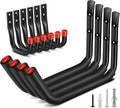 Nacial 10 Pack Garage Hooks Heavy Duty, 15" & 3.5" Kayak Storage Hook with EVA Pads, 100LBS Capacity Garage Hooks for Hanging Bikes, Kayak Folding Chairs and Hanging Ladders, Father's Day Gifts