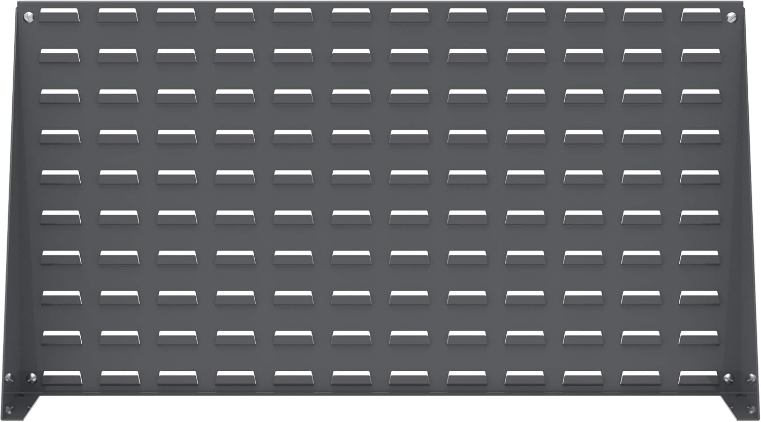 Akro-Mils 98636 Heavy Duty Steel Louvered Panel Standing Work Bench Storage Rack Garage Organizer for Mounting AkroBin Storage Bins, 36-Inch L x 8-Inch W x 20-Inch H, Grey