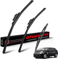 OTUAYAUTO Premium Windshield Wiper Blades - Replacement for Cadillac SRX 2010-2016 - Precision Fit, All-Weather Performance, Front and Rear Wiper Blades, Top Lock - 26"+17"+12" (Pack of 3)