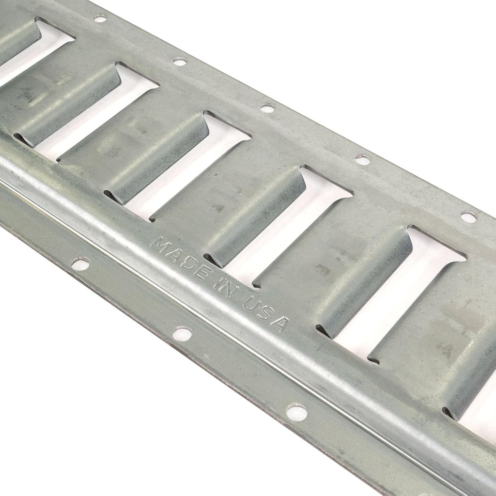 US Cargo Control E Track, Made in USA, 12 Gauge Steel 5 FT Galvanized E Track Rail, Horizontal ETrack Rails for Trailers, Garages, Cargo Vans, 6,000 Pounds Break Strength Per E-Track Slot