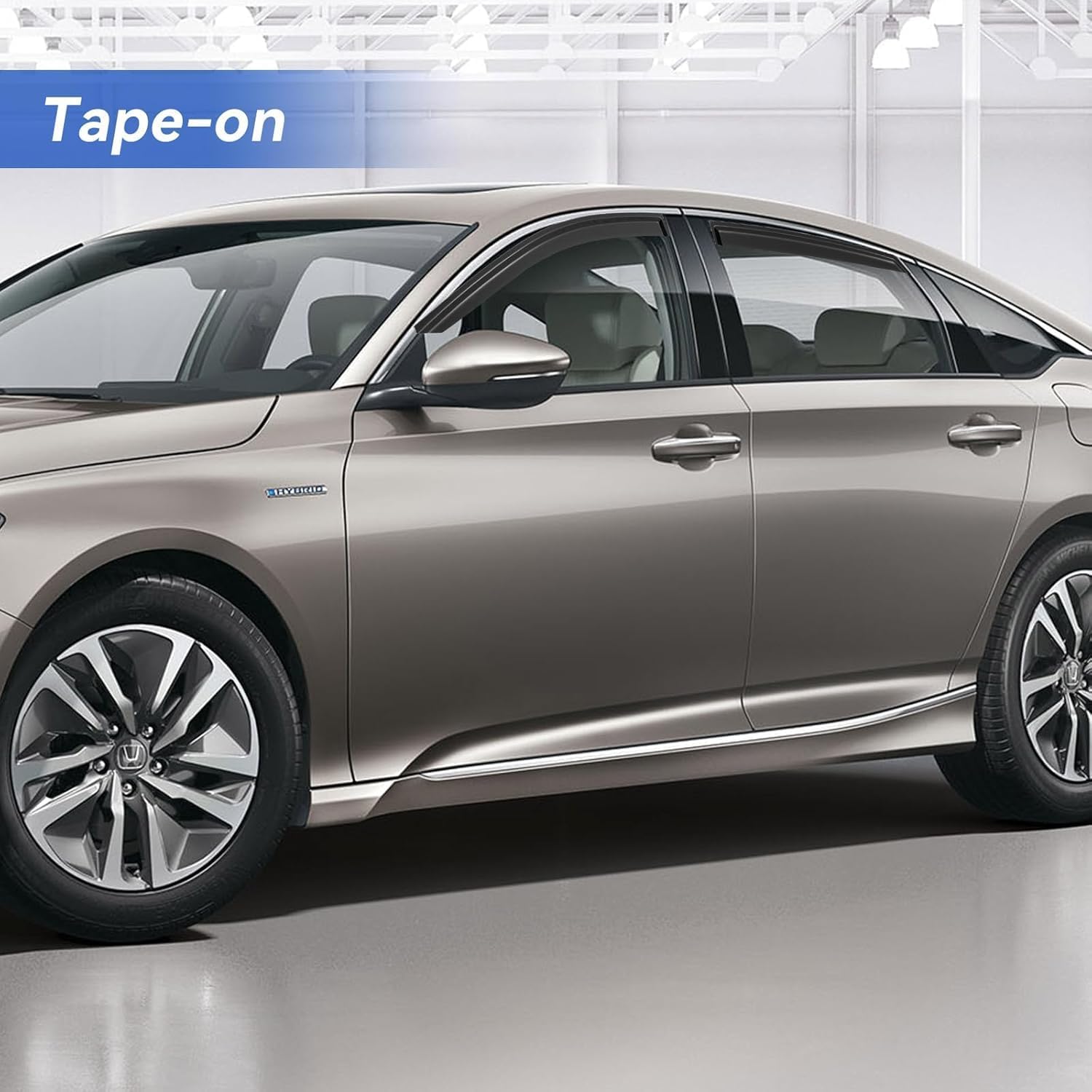 Window Visors Rain Guards for 2018-2023 Honda Accord, Out-Channel Window Vent Wind Deflectors Visors Shades for 18-23 Accord 19 20 21 22