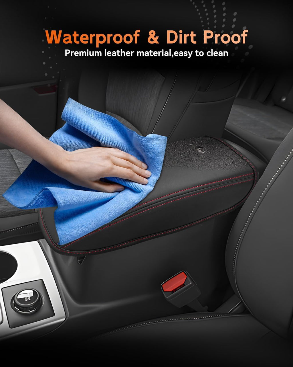 CDEFG for Ford Bronco Sport 2021-2025 Center Console Cover Armrest Box Cover for Bronco Sport 2021 2022 2023 2024 2025 Accessories Console Arm Rest Protector