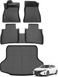 ANBINGO®-Floor Mats for Nissan Sentra 2014-2019 All Weather for Nissan Sentra Floor mats Protection TPE Custom Sentra Floor Mats & Cargo Liner Accessories Black