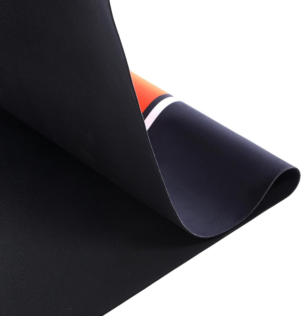 Motorcycle Mat 98 x 31 Inch Garage Floor Rug Washable Parking Mats for Garage Floors Non Slip Oil Absorbent Pad Rubber Backing Layer Protects Floor from Spills Drips Stains(Stripe Style)