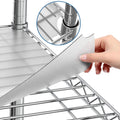Shelf Liners for Wire Shelf System: Set of 5 in Clear: 12 x 22 inch: Plastic Wire Shelving Shelf Mats